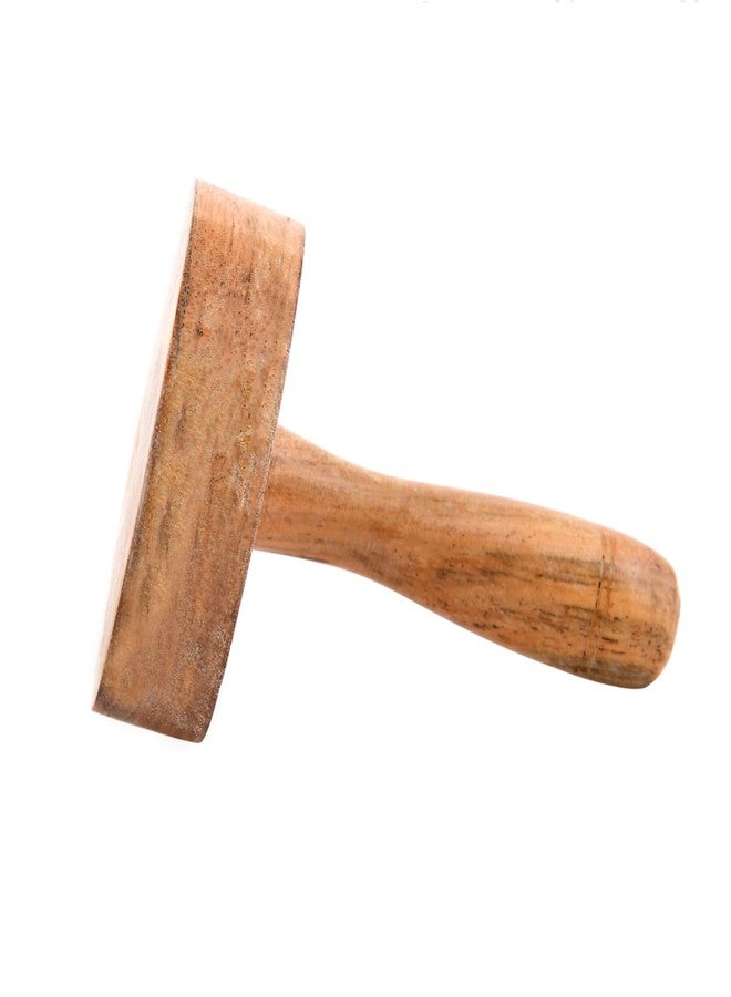 PTR Wooden Paratha Presser, Roti Fluffer, Seker, Masher - Perfect Kitchen Tool for Making Delicious Parathas and Mashing Pav bhaji and Vegetable - (Set of 1) - Image 3